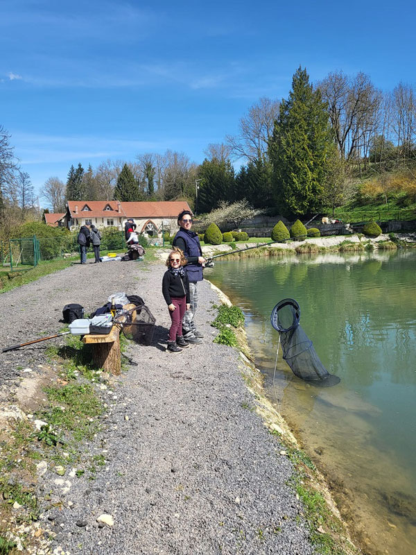 Etang 1 : pêche à la truite